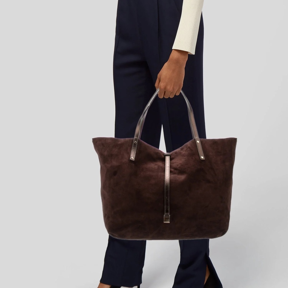 Tiffany & Co. Dark Brown Suede Tote